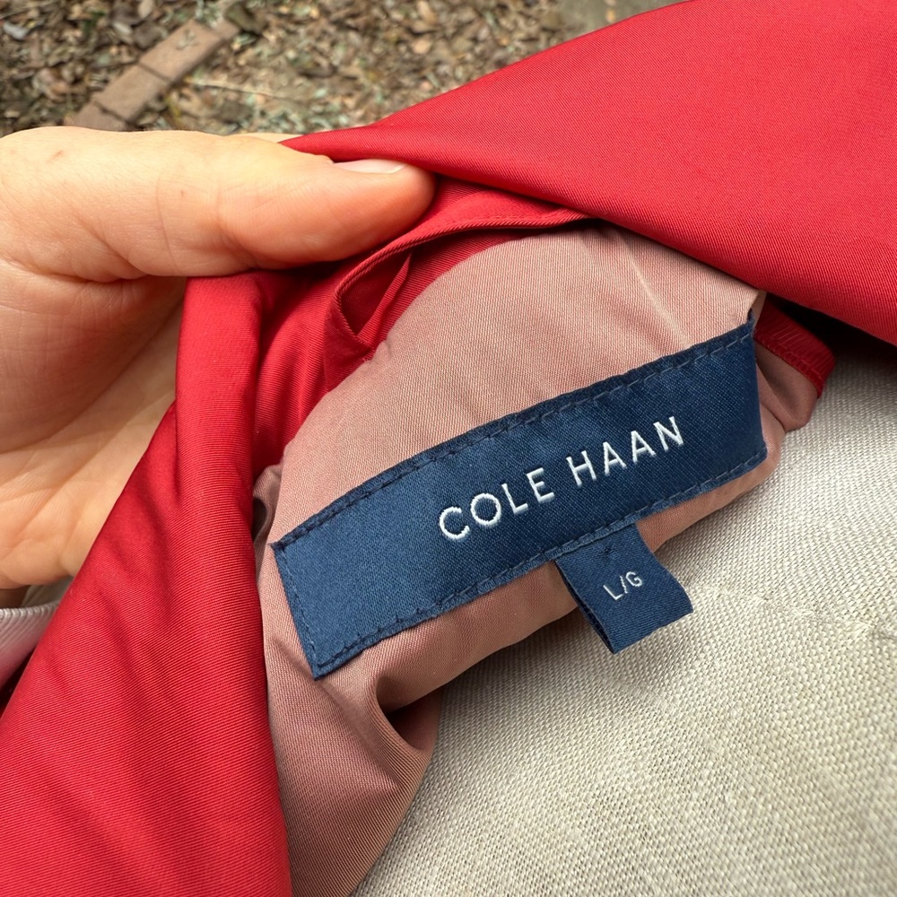 Cole Haan Women's Vibrant Red Windbreaker - Picture 5 of 5